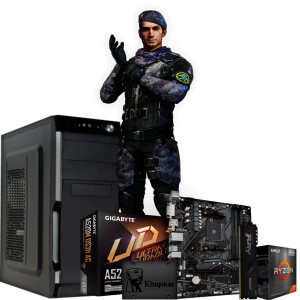 Pc Armada Gamer Ryzen 7 5700G B550M-K Ram 16gb SSD 240gb